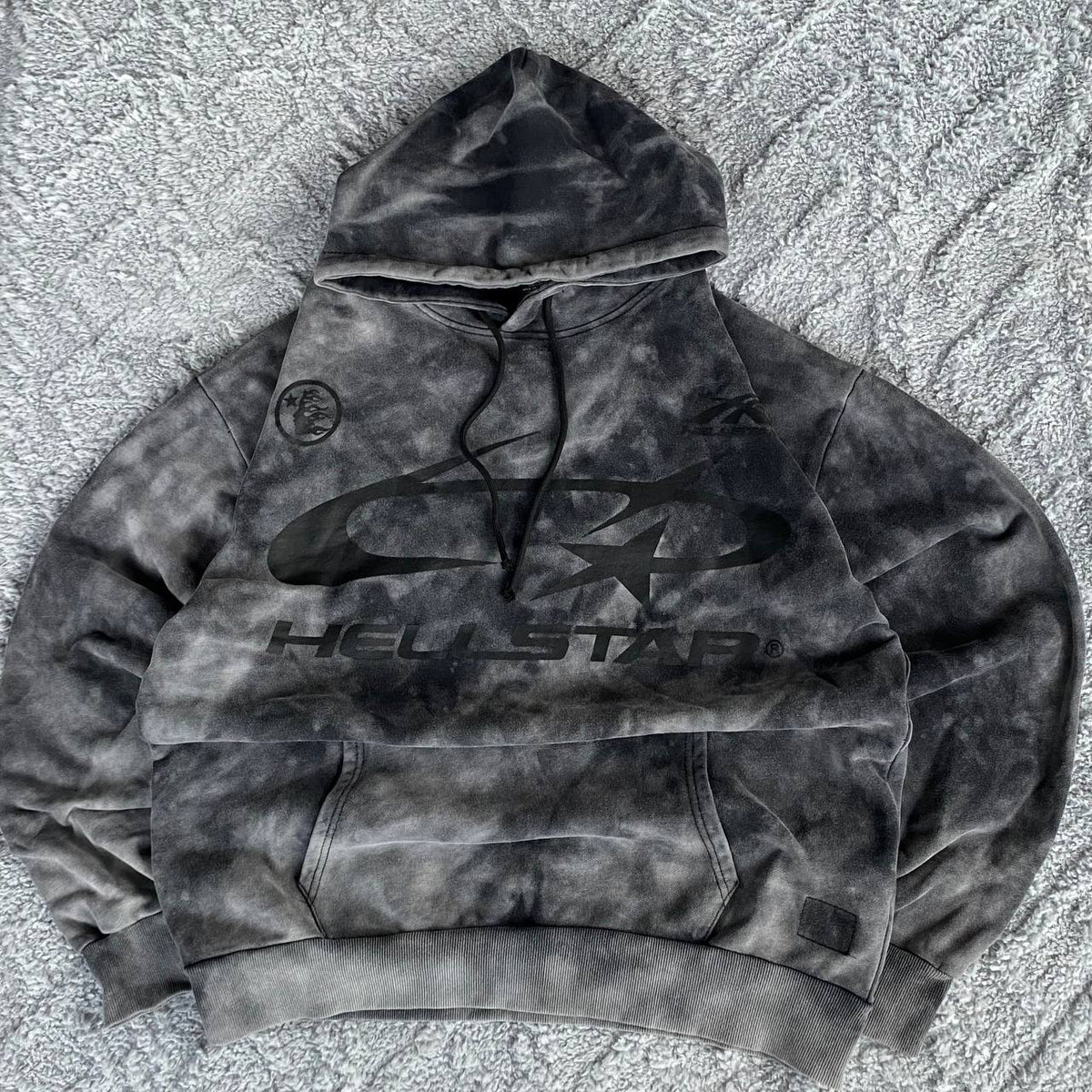 HELLSTAR "LAUNDRY VINTAGE" TIEDYE EFFECT HOODIE