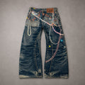 ACNE STUDIOS Chain Embellished Baggy Jeans
